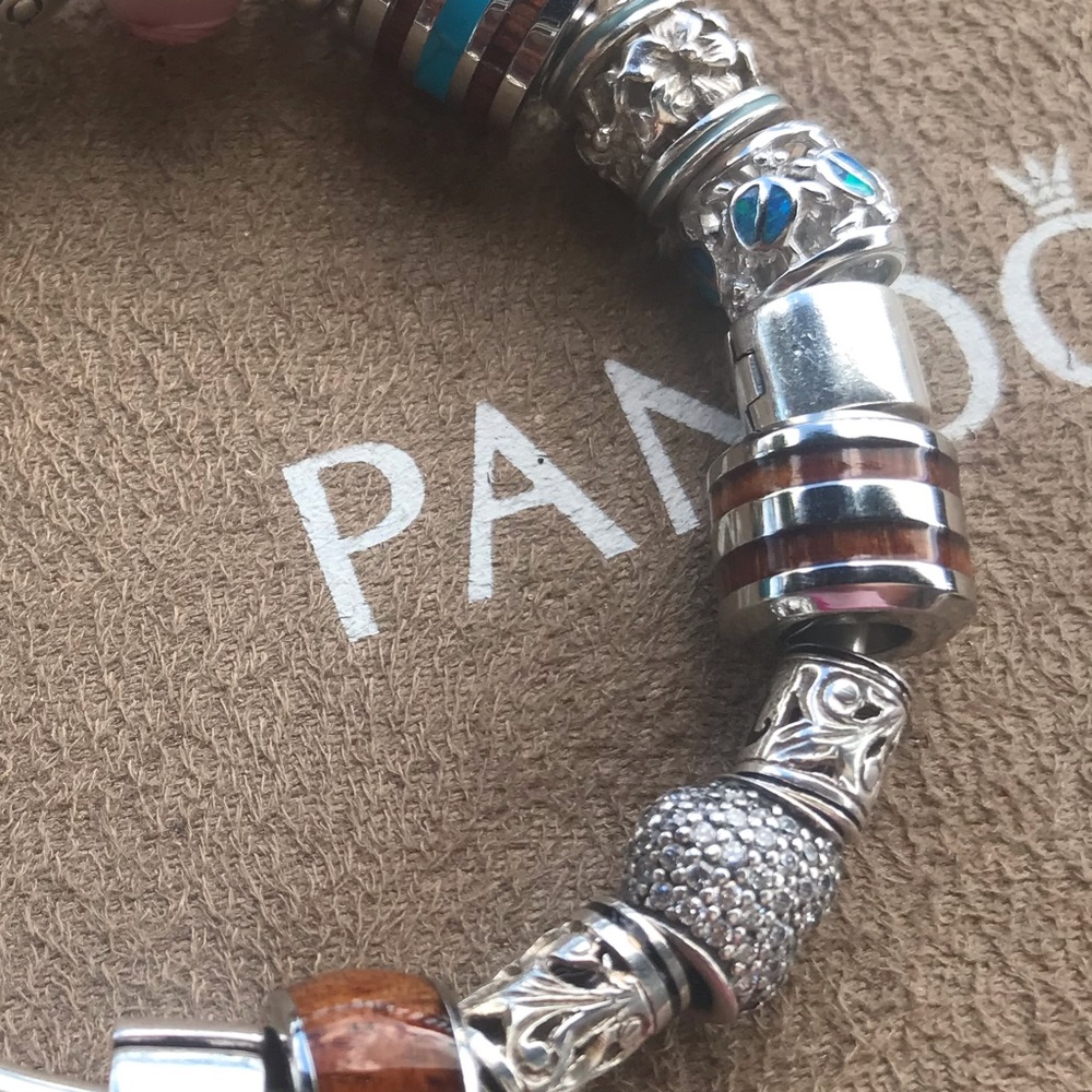 Koa and stainless steel barrel charm